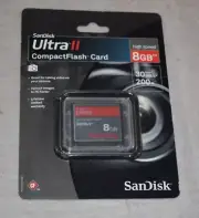 Sandisk Ultra II Compact Flash Card High Speed 8 GB 30 MB/s New