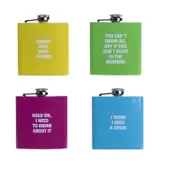 Novelty Coloured Hip Flask