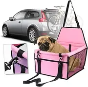 Gatuida Pet Safety Seat Cover Car Dog Bag Breathable Mesh Leash and Storage Pouch for Cats Dogs