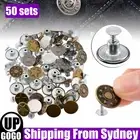 50 Sets Jeans Button Metal Tack Buttons Replacement Repair Craft Sewing Pants