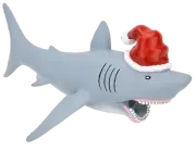 Tree Buddees Great White Shark Christmas Tree Topper - Large 10" Hinged Magnetic