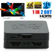 4K 3 Port HDMI Hub Selector Splitter iR Remote Switch HDTV Auto 1080P