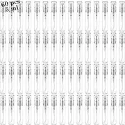 Mini Spray Bottle 5ml, Refillable Glass Spray Bottle, Glass Bottle Atomizer, Perfume Mouthwash Atomizer for Cleaning 5ml Refillable Container for Cleaning, Travel, Essential Oils, Perfume 60 Pcs, 5ml