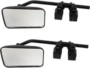 Mikinona 2pcs Extendable Towing Mirrors For Trailers And Rvs: Clamp-on Side Mirror Extenders - Rearview Supplies For Car Trucks Suvs