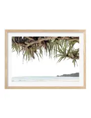 [Profile Australia] Australian Made Byron Beach View Art Print A2 in Natural Frame