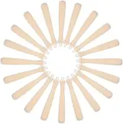 [LALAFINA] 20pcs Wooden Mini Baseball Bat Charms DIY Jewelry Charms Keychain Accessories Decorative Pendants Baseball Bat Charms for Crafting