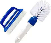 BESPORTBLE 2pcs Pool Cleaning Brush Multifunctional Brush for Swimming Pool Maintenance User Friendly Design with Dense Bristles for Edge Cleaning Convenient and Tool