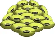 STRADIA Size 3, 4, 5 Aussie Rules Ball – Natural & Synthetic Rubber – Pack of 20 with Free Mesh Storage Bag