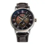 Orient Star RK-AY0120A Mechanical Moon Phase Leather Watch New + Box & Paper's