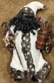 North Pole Trading Co Black Santa Clause New