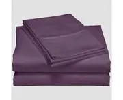 Super Soft Microfiber Kingsingle Bed Sheet Set-Plum