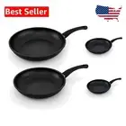 2 Piece Nonstick Skillet Set - Induction Ready Fry Pans for Versatile Cooking