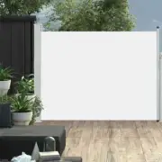 NNEVL Patio Retractable Side Awning 140x500 cm Cream