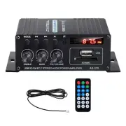 Bluetooth 2 Channel Mini HIFI Power Amplifier Audio Stereo Amp Home Car FM