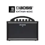 【澄風樂器】公司貨 BOSS KATANA-MINI 刀系列 7W 迷你音箱 電吉他音箱 可接耳機 可裝電池 內建效果器