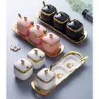 Spice Jars Set Seasoning And Organizing Kitchen Easy To Clean Storage Containers