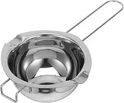 ABOOFAN Stainless Steel Melting Pot Chocolate Wax Candy Melting Bowl with Heat Resistant Handle for Baking Food Heating Easy to Clean Kitchen Tool
