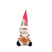 2Pcs Christmas Gift Bag Bottle Package Candy Jar with Lid Party Cookie Bulk Food Storage Container with Cute Cartoon Doll