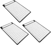 CIYODO 3pcs Small Magnetic Reusable Whiteboard Notepad for Fridge Dry Erase Memo Board for Do List Grocery List and Chores Stylish Pet Film Design