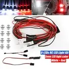 8PCS LED Light Kit for Axial SCX10 1/8 Traxxas HSP Redcat RC Car Truck White+Red