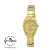 Seiko 5 Women's Automatic Gold-Tone Stainless Steel Band Watch SYMK20K1