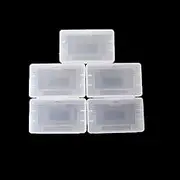 Ambertown 5 x Plastic Cartridge Card Box Case Dust Cover for Nintendo GBA Gameboy Advance SP GBM Replacement