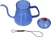 Pour Over Kettle Gooseneck Spout Coffee Tea Pot, Elegant Long Spout Kettle, Large Capacity Heat Gooseneck Coffee Pot, Ideal for Coffee Enthusiasts and Home Brewing (Blue)