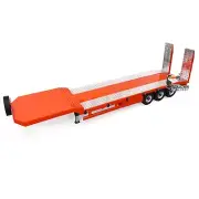 Metal 3 Axles 1/14 Trailer Electric Lifting Legs Tailboard for RC Tractor Trucks