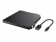 BUFFALO BDXL Compatible USB 3.0 Portable Blu-ray Drive Black BRXL-PT6U3-BKD