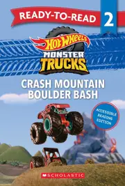 Hot Wheels Monster Trucks: Crash Mountain Boulder Bash - Ready-to-Read Level 2 (Mattel)