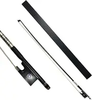 FANGXIN Carbon Fiber Violin Bow 4/4 Full Size Lightweight Fiddle Bow with Deep & Powerful Tone for Advance Level Violins [Carbon Bow 4/4]