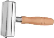 jojofuny Leather Seam Roller Tool with Solid Handle Ergonomic Leather Edge Creaser Smoother for Crafting Projects Beginner Friendly Adhesion Roller for Handmade DIY Leatherwork