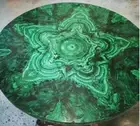 48" Malachite Corner Side Coffee Tea Table Top Handmade Hallway Furniture Bar