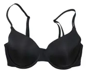 Calvin Klein Womens Light Padding Underwire T-Shirt Bra, Black, Size 32D