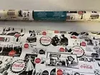 ONE NOS*Dbl*Roll VTG*COCA-COLA VINYL*WALLPAPER Fabric Backed 6 Available