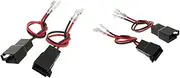 AFEDY 4X Speaker Adaptor Plug Leads Cable Connectors Pair PC2-805