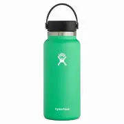 SPEARMINT Hydro Flask 32oz Water Bottle Wide Mouth Flex Cap Insulated Stainless
