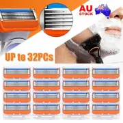 16-32 PCS 5 Proglide Shaving Razor Blades Refills Compatible for Gillette Fusion