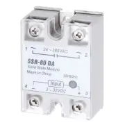 SSD-80DA 3-32V DC Input to 24-380V AC Output Solid State Relay AC 80A
