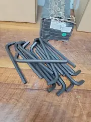 7/16" Long Arm L Wrench Hex Key Arm Brighton Allen Lot Of 17