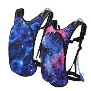 Roptat Hydration Backpack Pack with 2L Hydration Bladder - 2-pack Galaxy