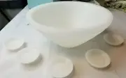 NIB RETIRED PARTYLITE CIRCLE OF LIGHT CANDLE BOWL 5 FLOATING DISCS A28