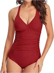 [BISHUIPO] One Swimsuit Suit Bikini Women Print Bathing Push-Up Piece Swimwear Solid Swimwears Tankinis Set