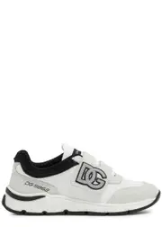 Dolce & Gabbana Kids Logo Panelled Mesh Sneakers (IT27-IT32) - White And Black - 28 (IT28/ UK10 Kids) 28 (IT28/ UK10 KIDS)