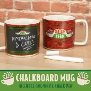 FRIENDS Chalk Board Mug With Chalk Pen, Central Perk NEW
