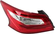Left/Right Side Tail Lamp ，Compatible for Nissan Teana Altima 2016 2017 2018 2019 Rear Tail Light Brake Lamp with(Outside-left)