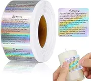 600 PCS Wax Melt Warning Labels,Candle Warning Labels,Candle Safety Stickers Labels for Candle Jars Tins Containers Candle Making Supplies,1.8 x 1.5 inches