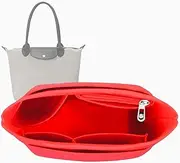 Lckaey purse organizer for longchamp purse le pliage bag small organizer insert Y012- red- Small