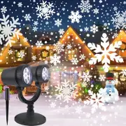 "Christmas Snowflake Projector Light FABILERI Upgraded Dual-Head Snowflake Li...