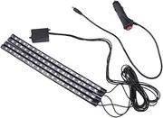 PLAFOPE Car Atmosphere Lamp Colorful Sound Controlled LED Decorative Light for Vehicle LED Underbody Lights with Control for Auto Interior Decoration